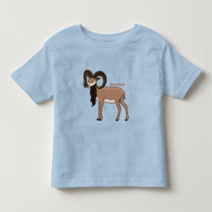 Camiseta De Bebé Ilustracion de cabra de Mouflon