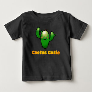 Camiseta De Bebé Ilustración de cactus sonriente lindo