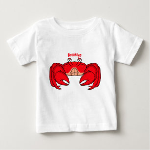 Camiseta De Bebé Ilustracion de cangrejo rojo