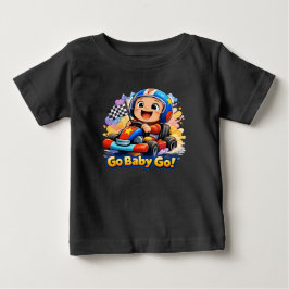 Camiseta De Bebé Ilustración de carreras adorable para niños pequeñ