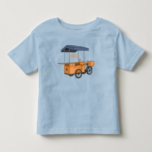 Camiseta De Bebé Ilustracion de carrito de comida para bicicletas p