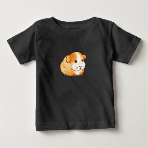 Camiseta De Bebé Ilustración de Conejillo de Indias Adorable Dibuja