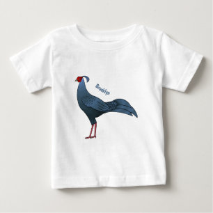 Camiseta De Bebé ilustración de dibujos animados de ave fireback si