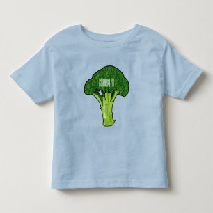 Camiseta De Bebé Ilustración de dibujos animados de brócoli