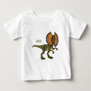 Camiseta De Bebé ilustración de dibujos animados de Dilophosaurus