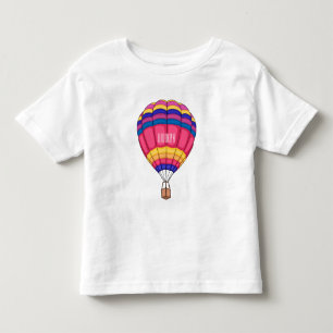 Camiseta De Bebé Ilustración de dibujos animados de globo aerostáti