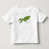 Ilustración de dibujos animados de insecto hoja ve
