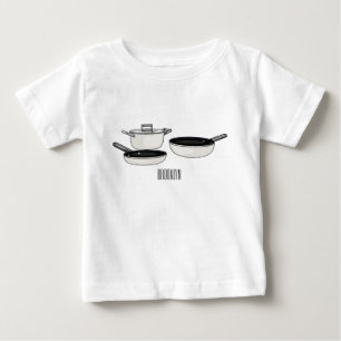 Camiseta De Bebé Ilustración de dibujos animados de juegos de cocin