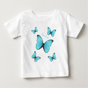 Camiseta De Bebé Ilustración de dibujos animados de mariposas Morph