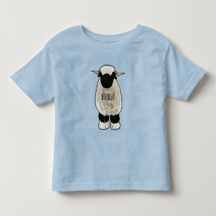 Camiseta De Bebé ilustración de dibujos animados de oveja Valais Bl