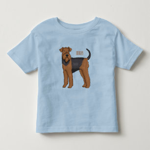 Camiseta De Bebé ilustración de dibujos animados de perro terrier a