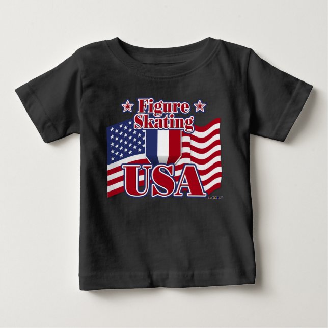 Camiseta De Bebé Ilustración de EE.UU. (Anverso)