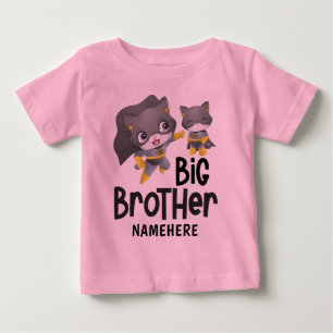 Camiseta De Bebé Ilustración de gato superhéroe del Gran Hermano co