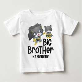 Camiseta De Bebé Ilustración de gato superhéroe del Gran Hermano co