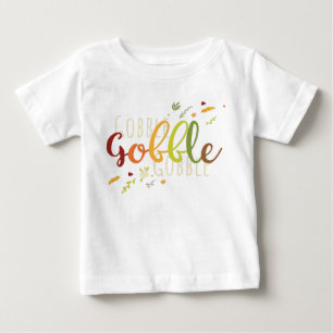 Camiseta De Bebé Ilustracion de guijarros de Acción de Gracias