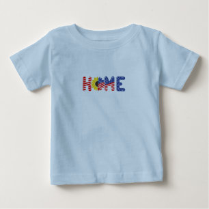 Camiseta De Bebé Ilustración de Hogar 4 de Julio