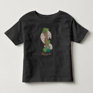 Camiseta De Bebé Ilustracion de hormigón de pangolin feliz