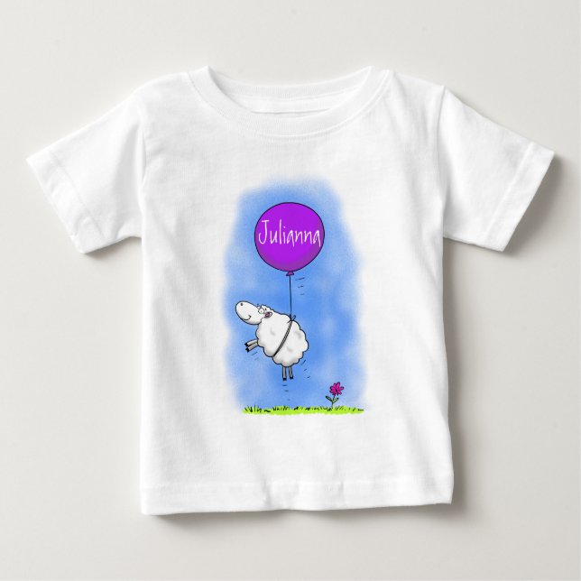 Camiseta De Bebé Ilustracion de humor de personalizado de globo de  (Anverso)