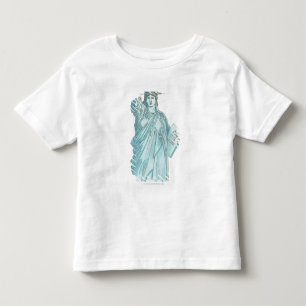 Camiseta De Bebé Ilustracion de la estatua de la libertad