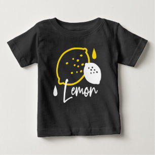 Camiseta De Bebé Ilustracion de limón abstracto - Arte de cítricos