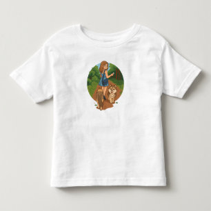 Camiseta De Bebé Ilustración de mamá perro linda caminando cachorro