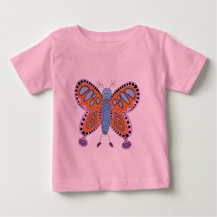 Camiseta De Bebé Ilustracion de mariposa personalizado amigable