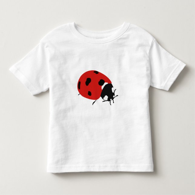 Camiseta De Bebé Ilustración de mariquita roja linda  (Anverso)