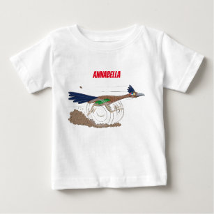 Camiseta De Bebé Ilustracion de pájaro personalizado de pista diver