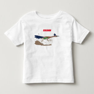 Camiseta De Bebé Ilustracion de pájaro personalizado de pista diver