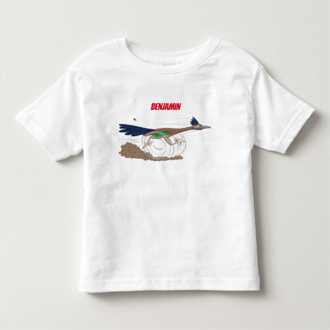 Camiseta De Bebé Ilustracion de pájaro personalizado de pista diver (Anverso)