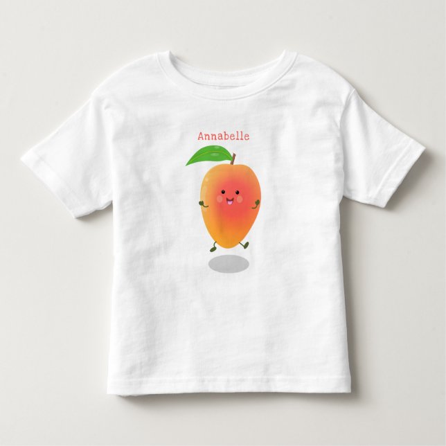 Camiseta De Bebé Ilustracion de personalizado amarillo de mango ale (Anverso)