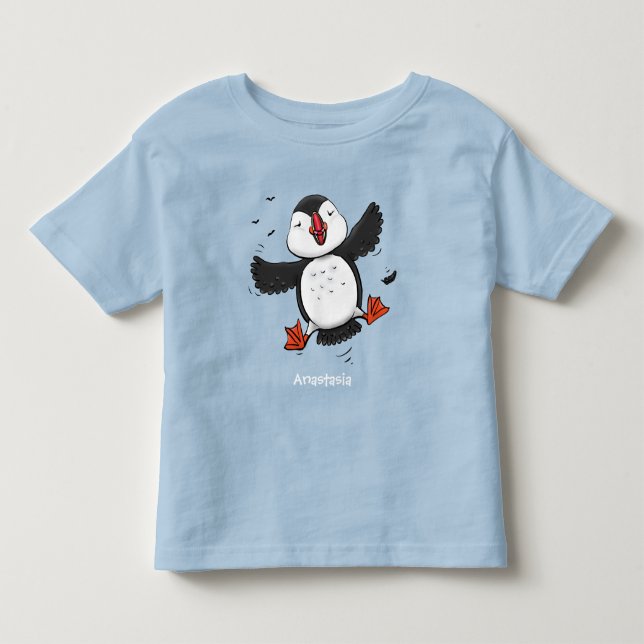 Camiseta De Bebé Ilustracion de personalizado azul del ataúd flotan (Anverso)
