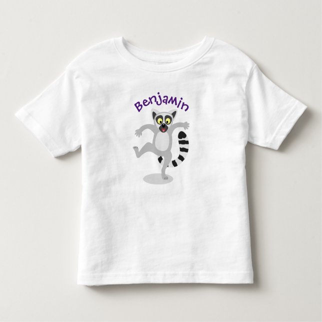 Camiseta De Bebé Ilustracion de personalizado bailador de lémur de  (Anverso)