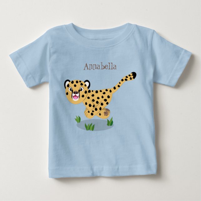 Camiseta De Bebé Ilustracion de personalizado con queso lindo (Anverso)