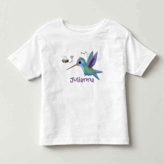 Camiseta De Bebé Ilustracion de personalizado de abejas (Anverso)