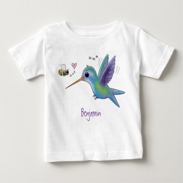 Camiseta De Bebé Ilustracion de personalizado de abejas (Anverso)