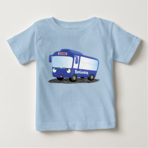 Camiseta De Bebé Ilustracion de personalizado de autobús moderno az
