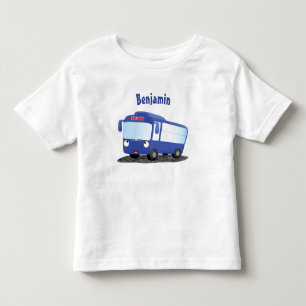 Camiseta De Bebé Ilustracion de personalizado de autobús moderno az