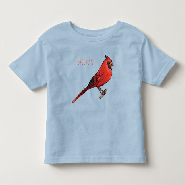 Camiseta De Bebé Ilustracion de personalizado de aves cardinales de (Anverso)