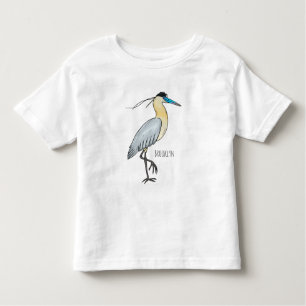 Camiseta De Bebé Ilustracion de personalizado de aves de garza