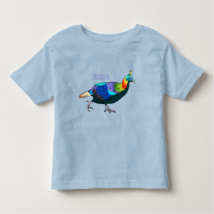 Camiseta De Bebé Ilustracion de personalizado de aves monales del H