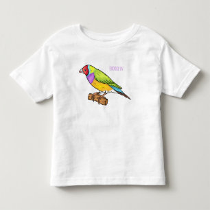 Camiseta De Bebé Ilustracion de personalizado de aves silvestres de