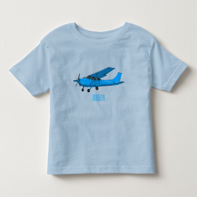 Camiseta De Bebé Ilustracion de personalizado de aviones (Anverso)
