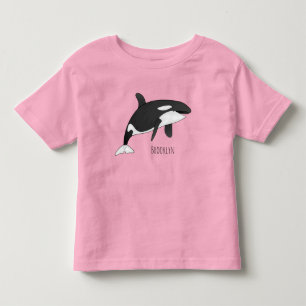 Camiseta De Bebé Ilustracion de personalizado de ballenas asesina