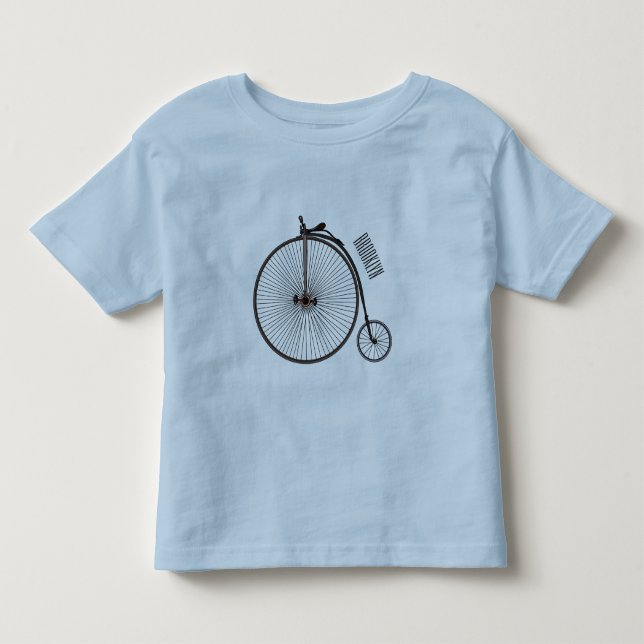 Camiseta De Bebé Ilustracion de personalizado de bicicletas de alta (Anverso)