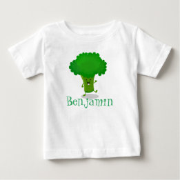 Camiseta De Bebé Ilustracion de personalizado de brócoli de baile c