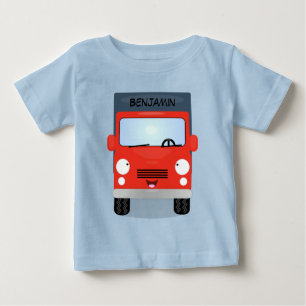 Camiseta De Bebé Ilustracion de personalizado de camión de kawaii r