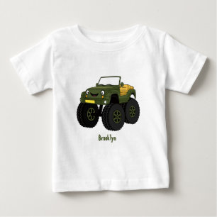 Camiseta De Bebé Ilustracion de personalizado de camión monstruo ve