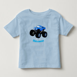 Camiseta De Bebé Ilustracion de personalizado de camión monstruoso 