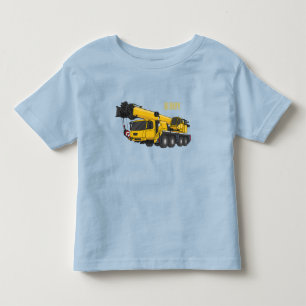 Camiseta De Bebé Ilustracion de personalizado de camiones Crane